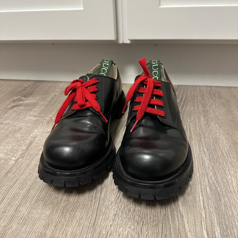 GUCCI Brogue Shoes Black Men Gucci 547668 DS8D0